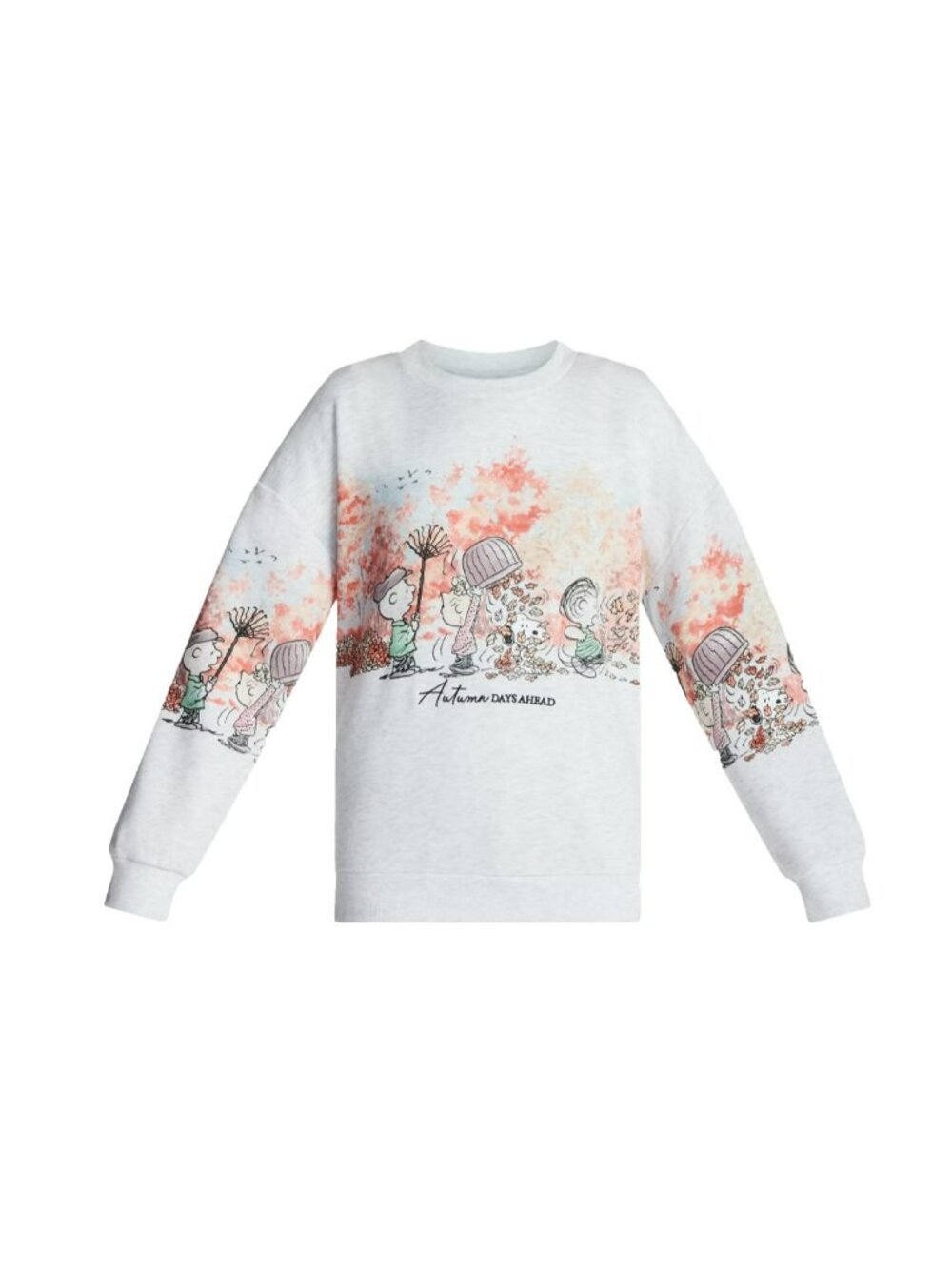 Peanuts Gang Snoopy And Friends Womens Medium Autumn Days Ahead Sweatshirt